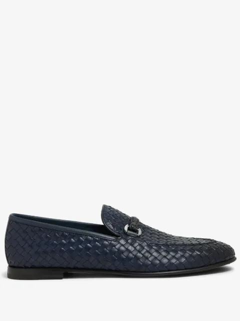 Barrett interwoven leather loafers