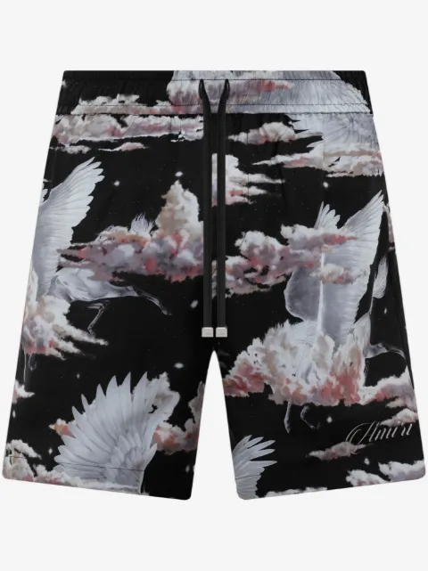 AMIRI graphic-print pyjama shorts