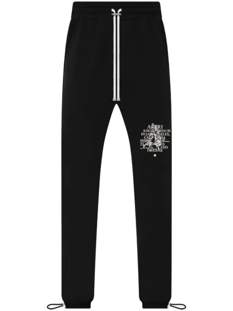 AMIRI 로고 프린트 트랙팬츠