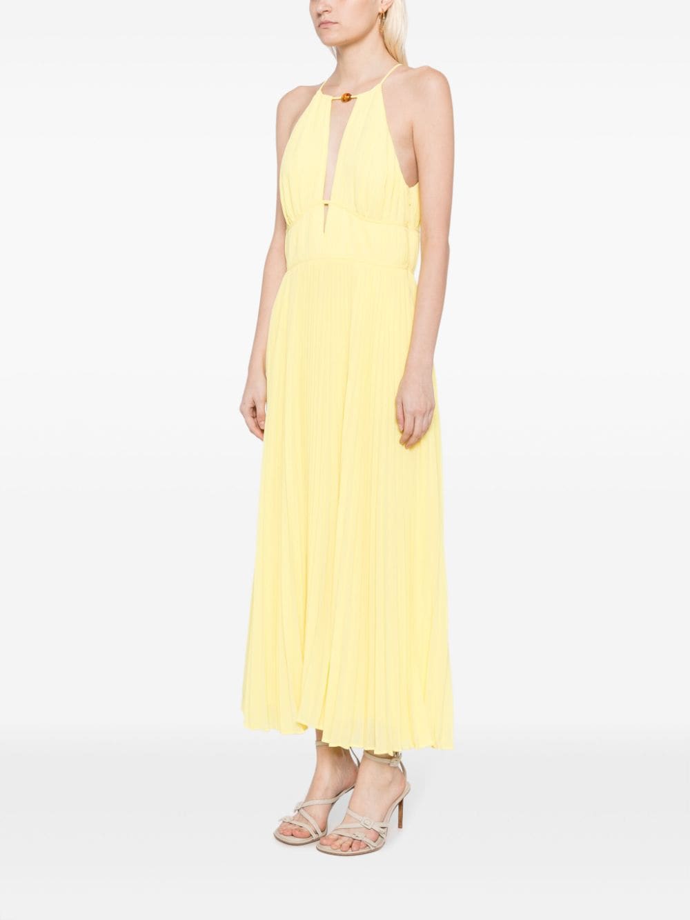 Simkhai Carli plissé-effect Midi Dress - Farfetch