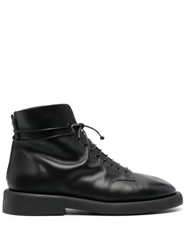Marsèll レースアップ レザーブーツ | ブラック | FARFETCH JP