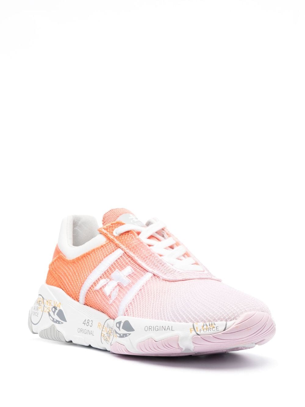 Shop Premiata Buff Low-top Sneakers In Orange