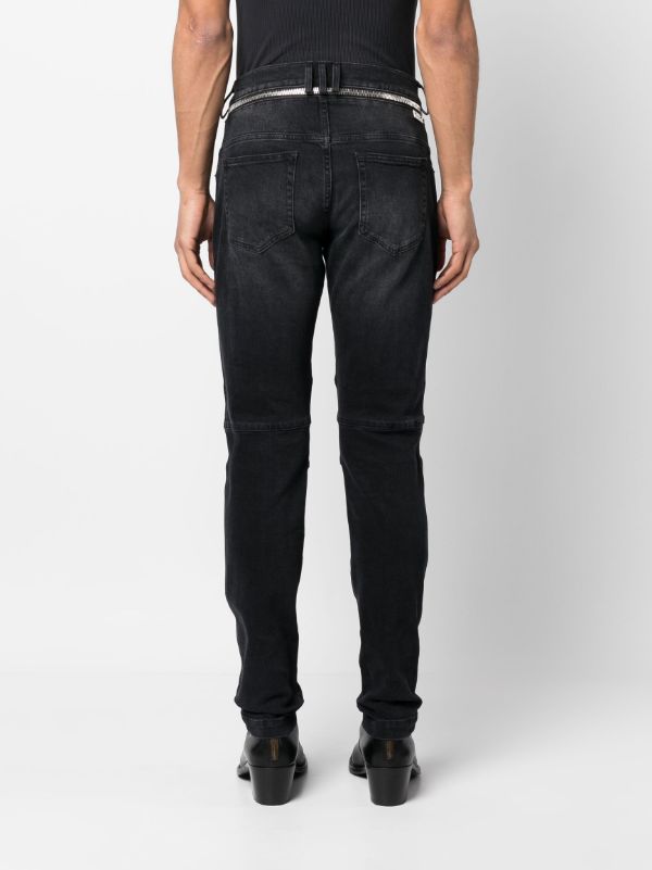 Balmain skinny-cut Leather Trousers - Farfetch