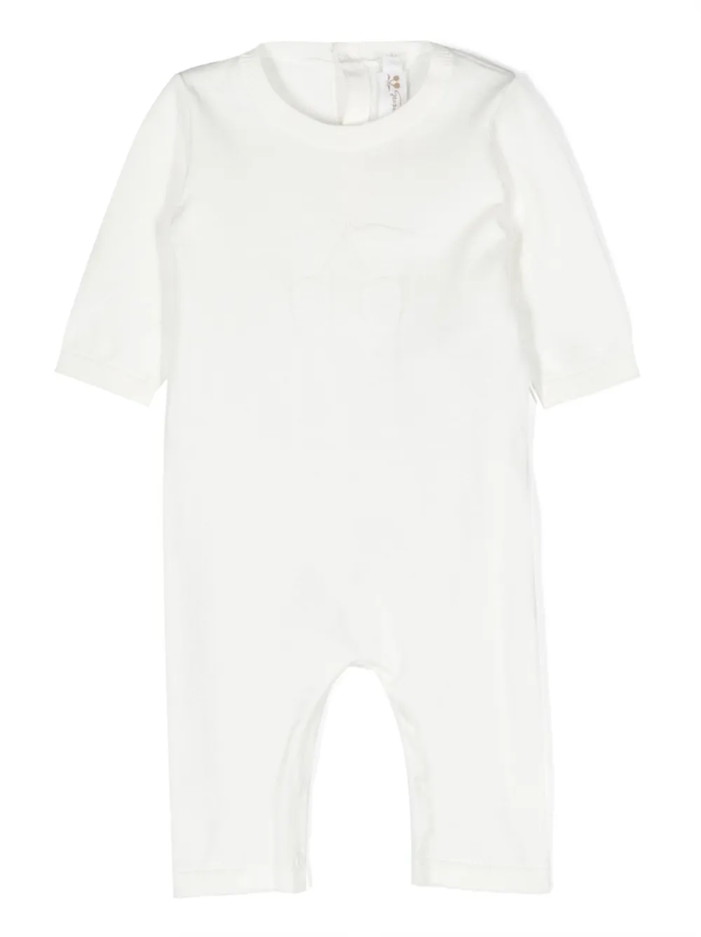 Bonpoint Tutina Tilouana con ricamo - Bianco