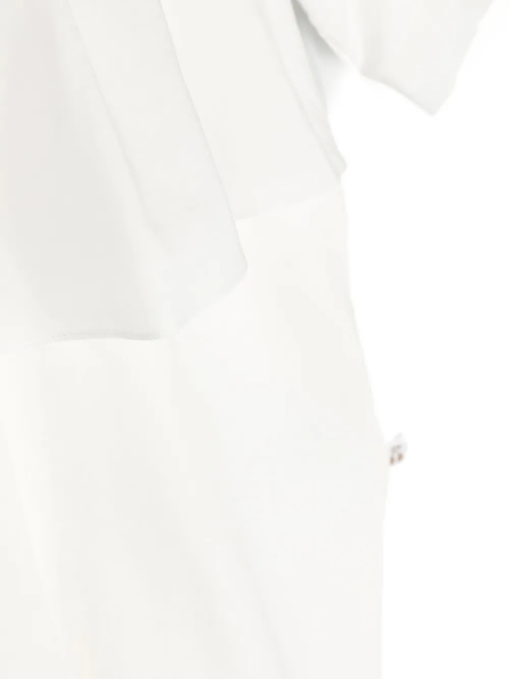 Bonpoint Pyjama met gewelfde afwerking Wit