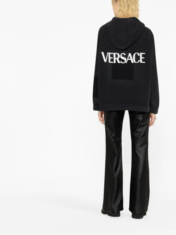 Versace グラフィック パーカー | ブラック | FARFETCH JP
