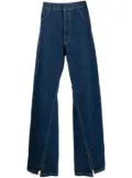 Bianca Saunders wide-leg denim trousers - Blue