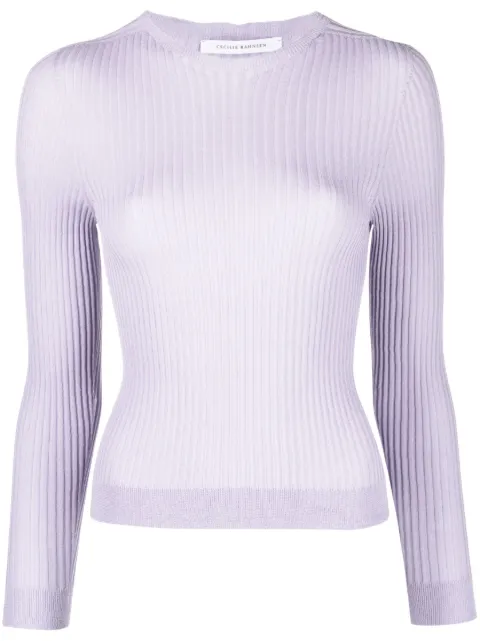 Cecilie Bahnsen long-sleeve knitted top