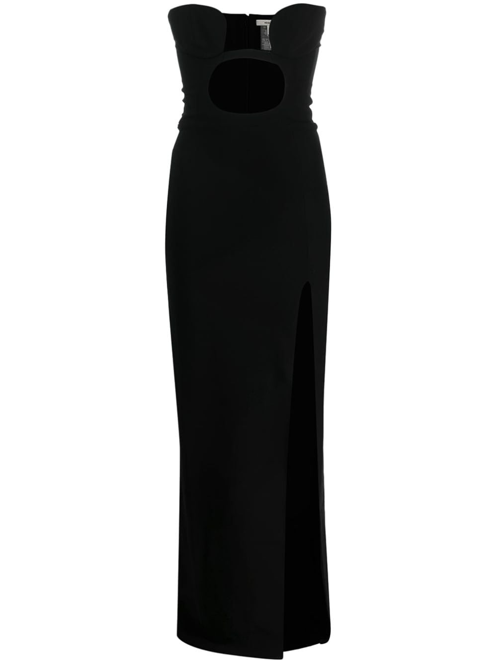 Shop Nensi Dojaka Cut-out Detail Strapless Dress In Black