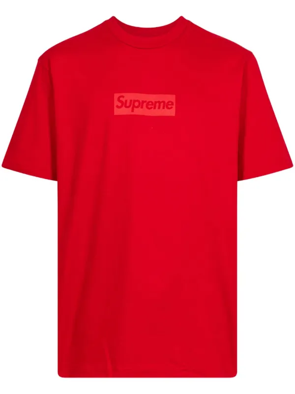 logo supreme shirt red