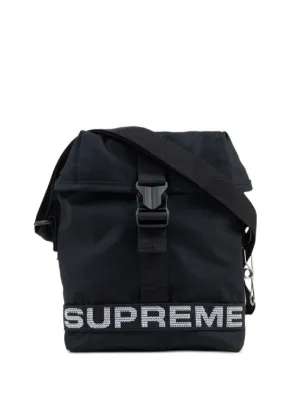 Supreme logo-patch Shoulder Bag - Farfetch