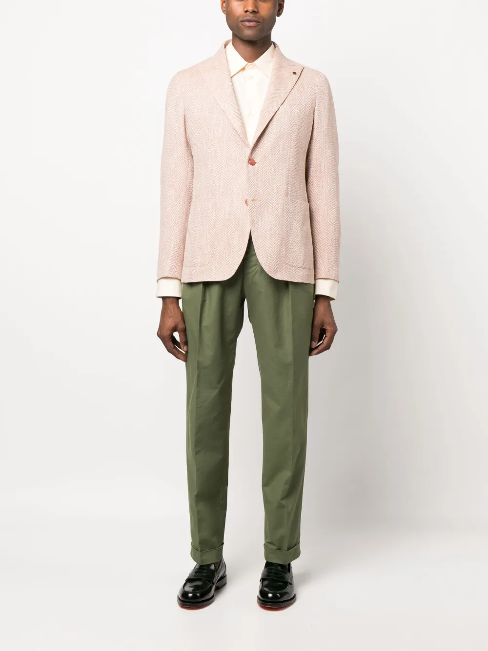 Tagliatore Blazer met enkele rij knopen - Beige