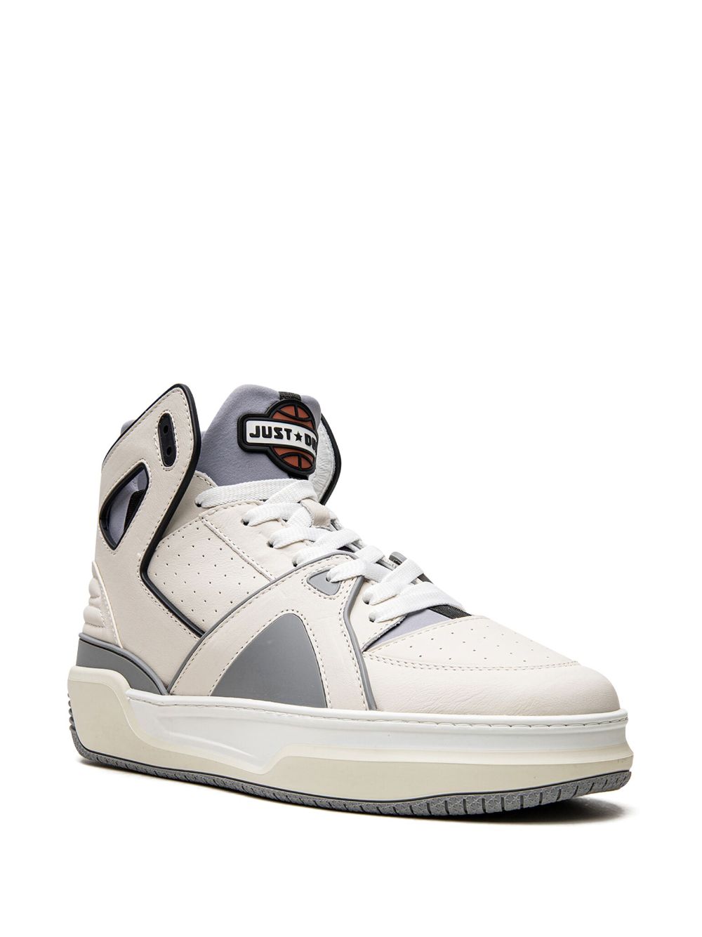 Shop Just Don Courtside High "courside High" Sneakers In White