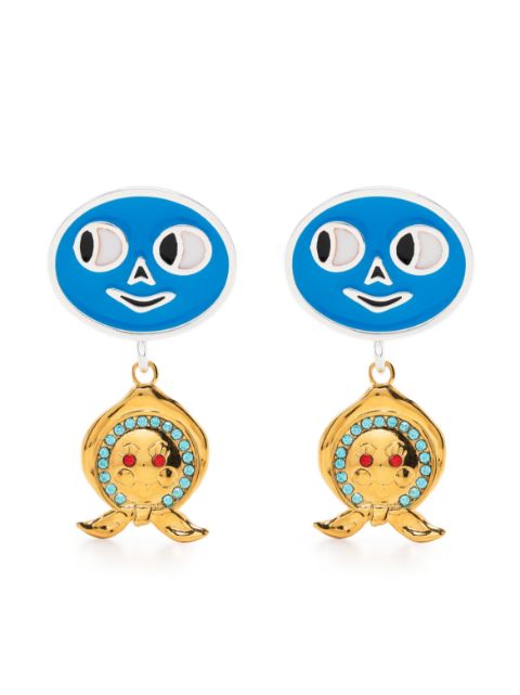 Chopova Lowena Side Eye drop earrings