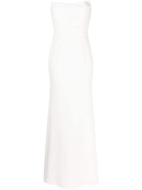 Rachel Gilbert Arlo strapless flared gown