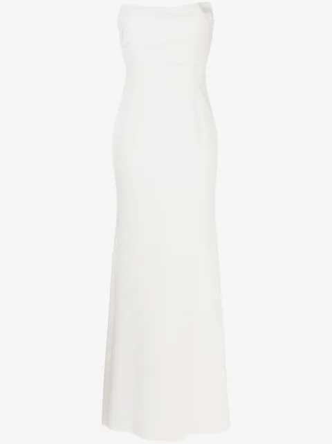 Rachel Gilbert Arlo strapless flared gown
