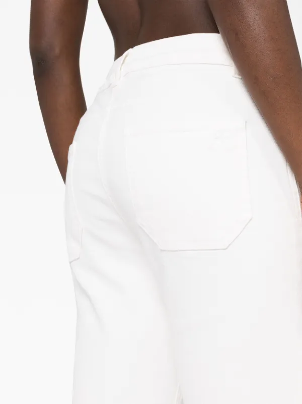 Courrèges low-rise Bootcut Jeans White FARFETCH IN