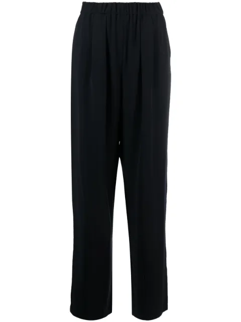 Emporio Armani pleat-detail high-waist trousers