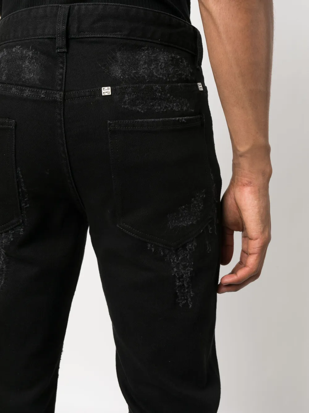 Givenchy Gerafelde jeans Zwart