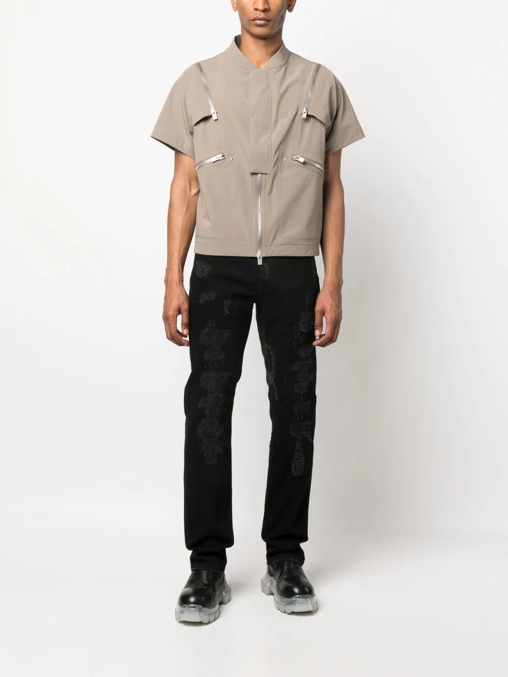 Givenchy Gerafelde jeans Zwart