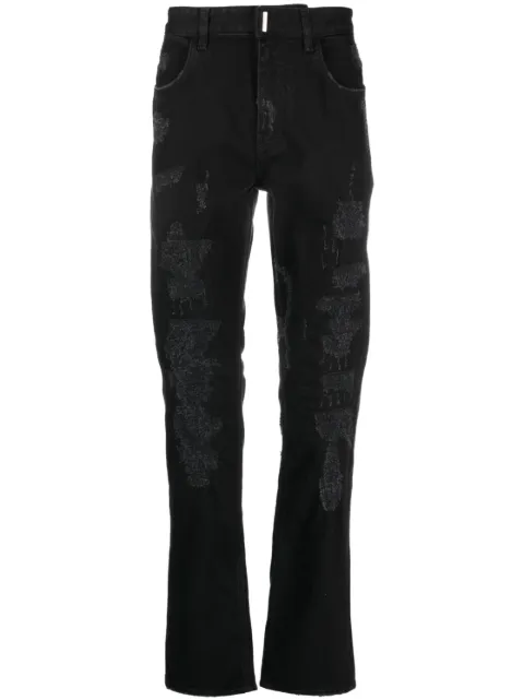 Givenchy distressed-effect straight-leg jeans