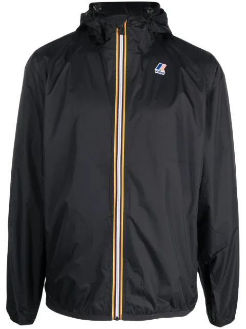 K-Way chamarra con capucha y logo estampado