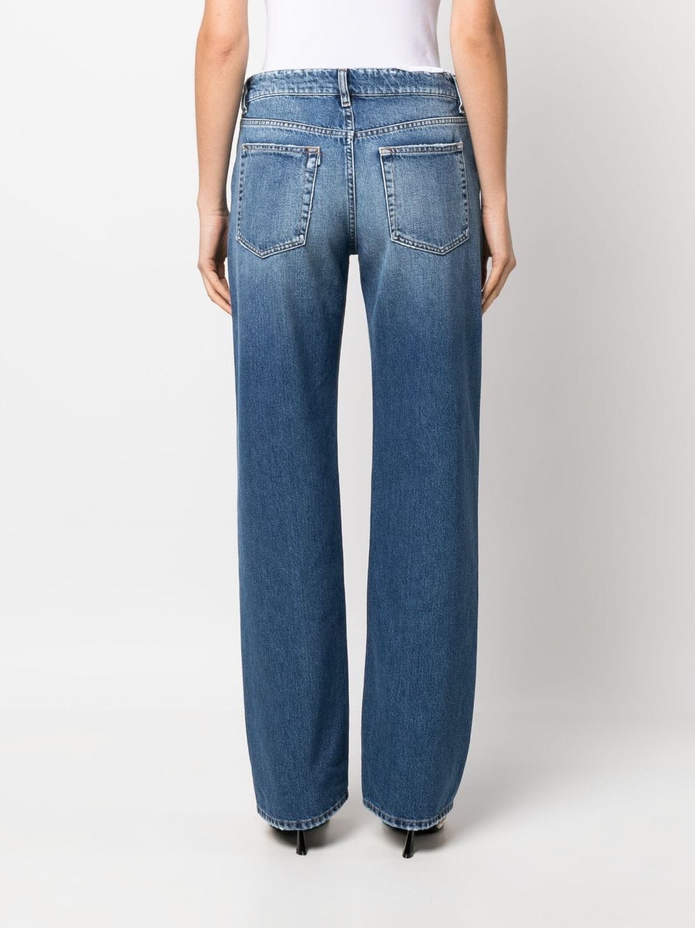 3x1 Faded Effect wide-leg Jeans - Farfetch