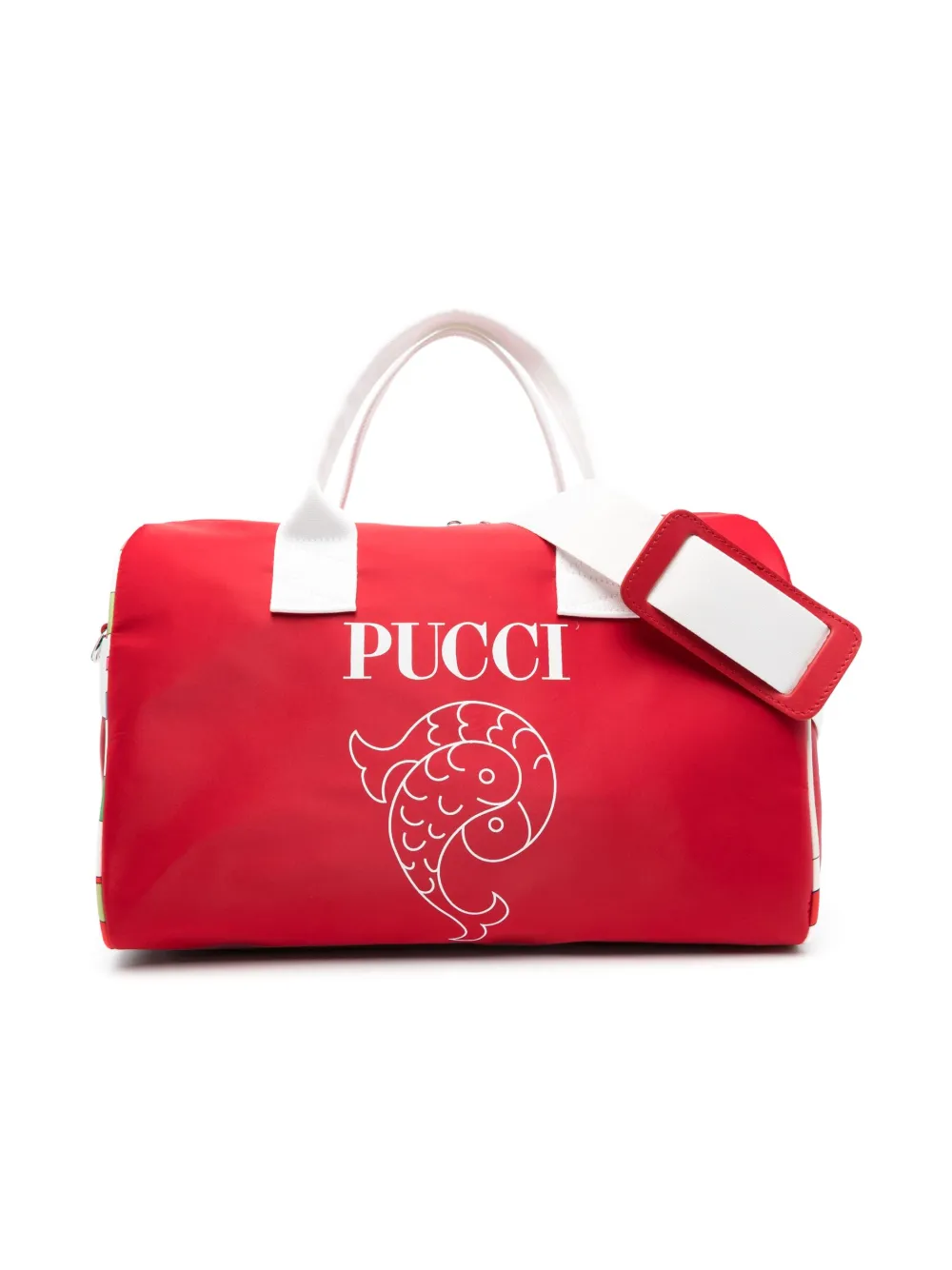 PUCCI Junior logo-print bag - Red