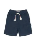 MC2 Saint Barth Kids Marseille linen shorts - Blue