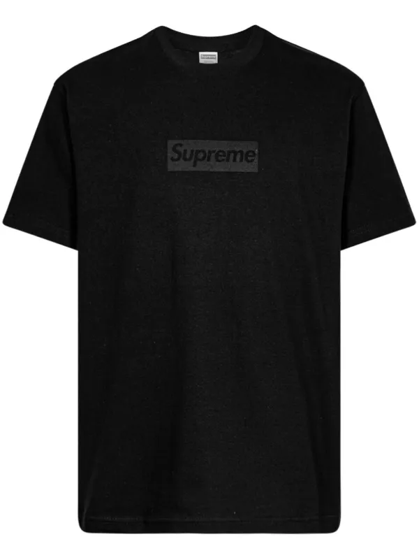 LOUIS VUITTON SUPREME Supreme box logo tops Short sleeve T-shirt cotton  White