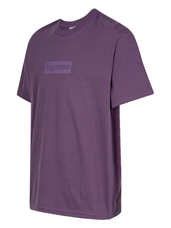 Supreme Tonal Box logo print T shirt Purple FARFETCH TR