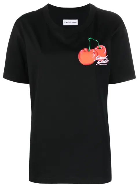 STAND STUDIO logo-print organic cotton T-shirt