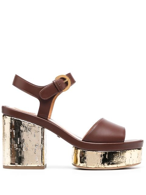 Chloé Odina 100mm leather sandals