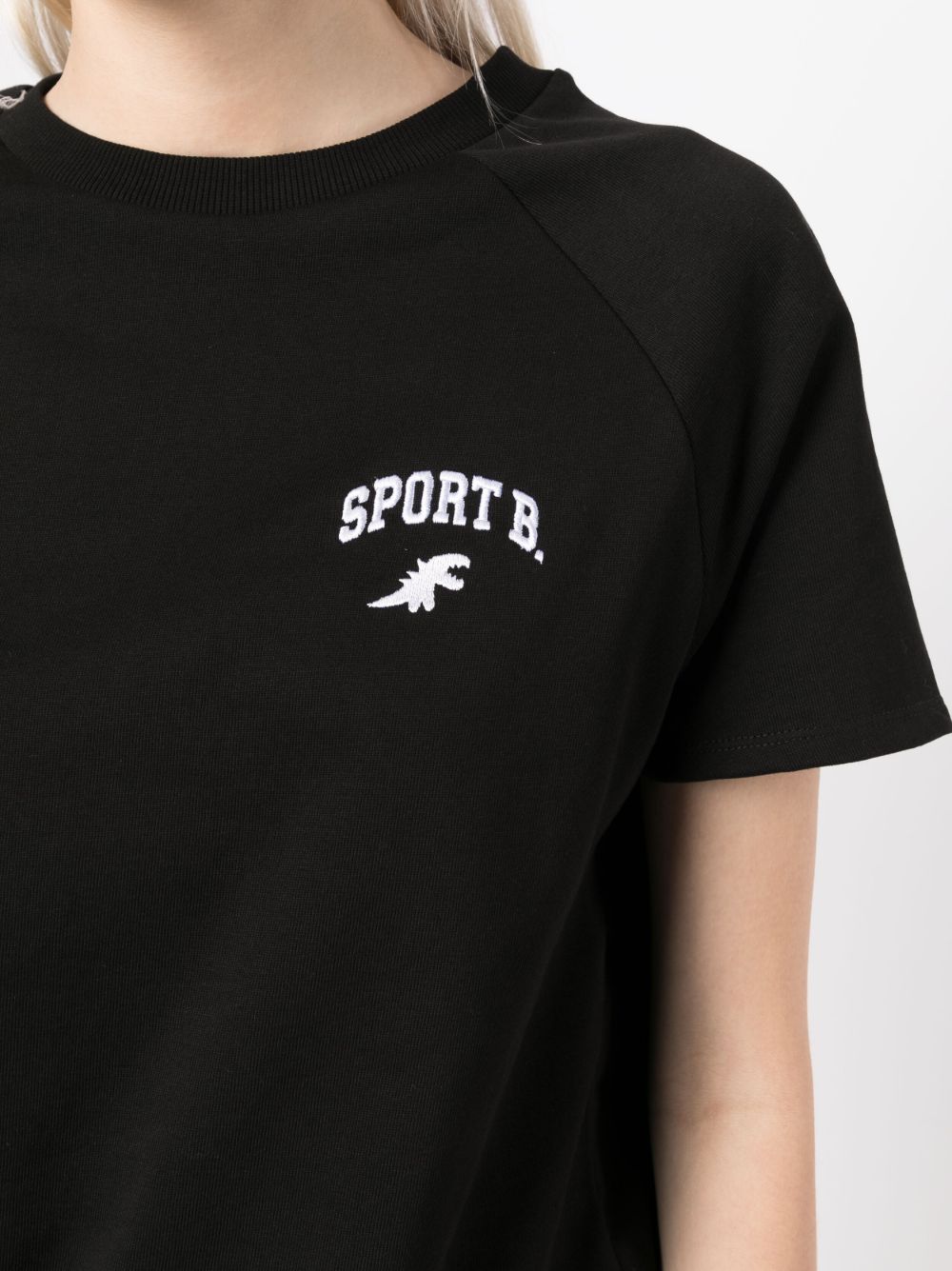 Sport B By Agnès B Logo Embroidery Cotton T Shirt Farfetch 3435