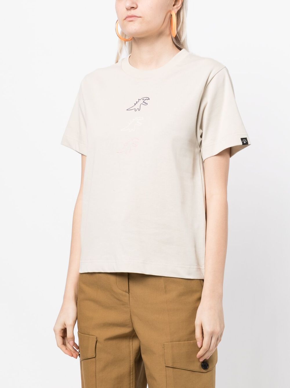 SPORT B. By Agnès B. Dinosaur-motif Cotton T-shirt - Farfetch