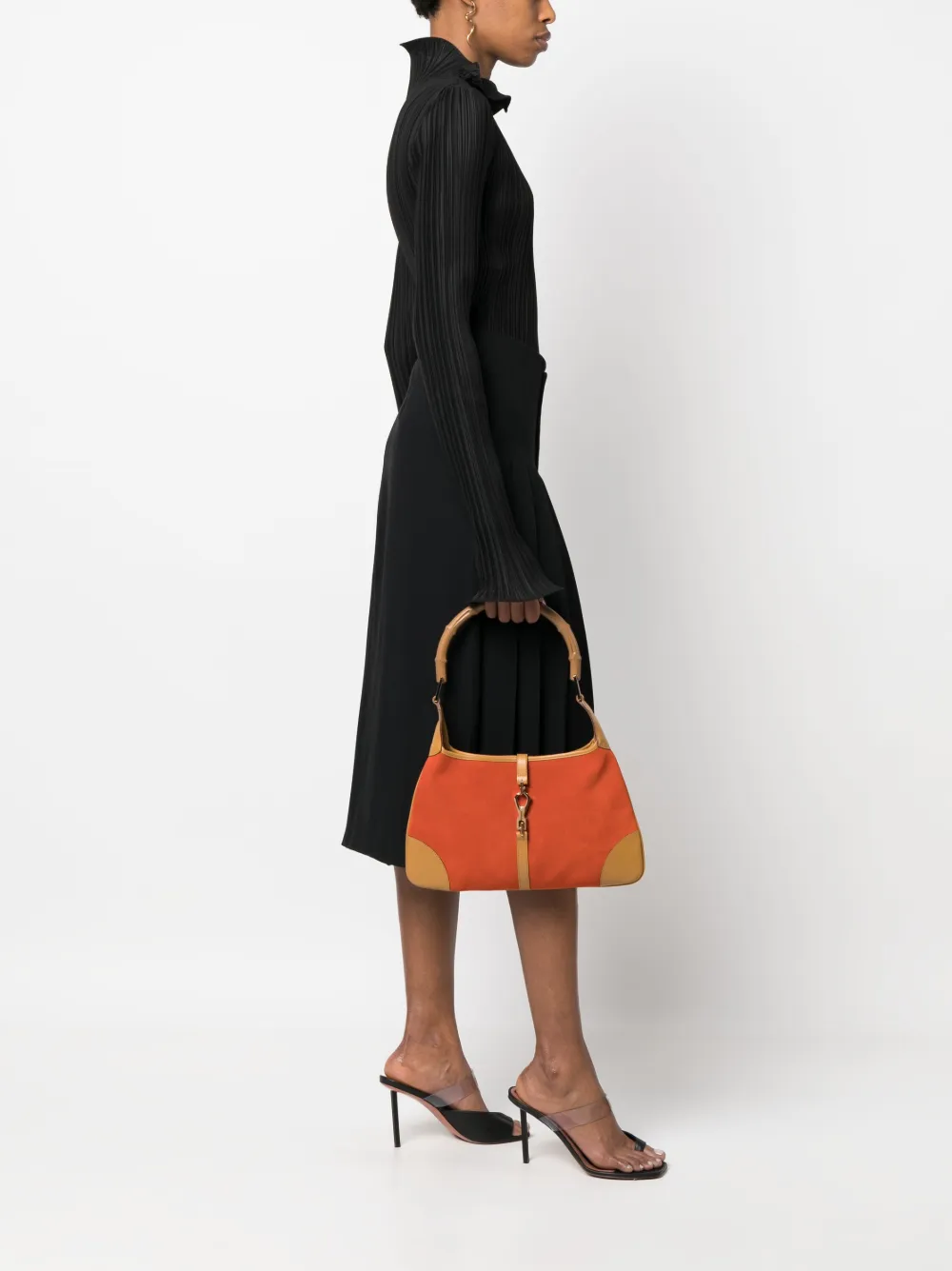 Gucci Pre-Owned 2010 Bamboo Jackie hobo tas - Oranje