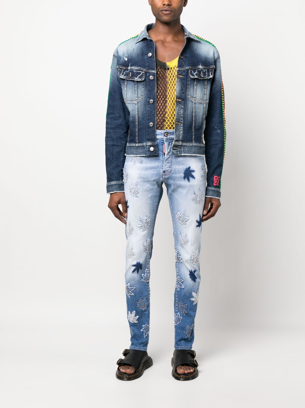 Dsquared2 Gerafelde jeans - Blauw