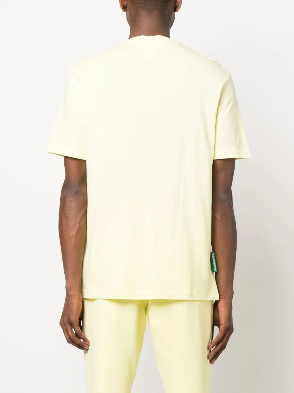Dsquared2 Logo-print Round-neck T-shirt In Yellow