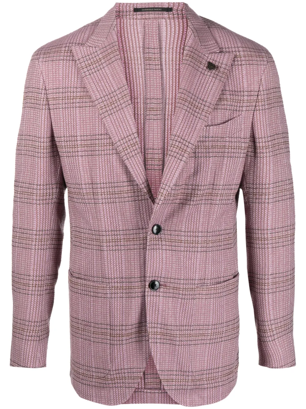 Gabriele Pasini plaid check single-breasted suit
