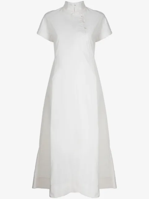 SHIATZY CHEN band-collar midi dress