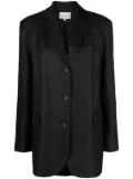 LouLou de Saison Sora linen-blend blazer - Black