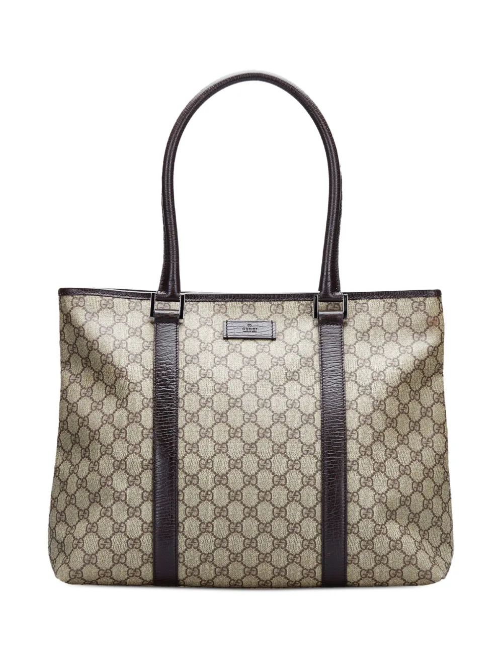 Pre-owned Gucci Joy Gg Supreme Tote Bag In Neutrals