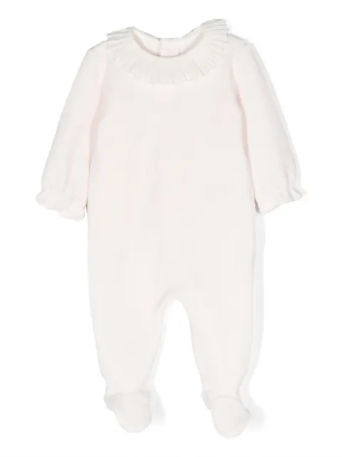 Bonpoint ruffle-detail long-sleeve pyjama