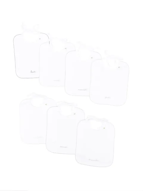Bonpoint Kit 7 babadores com bordado