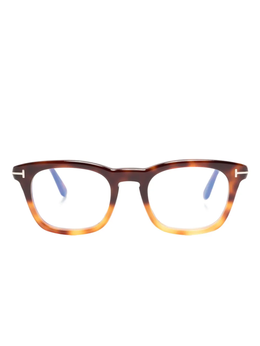 TOM FORD Eyewear gradient-effect tortoiseshell glasses | Brown | Image 1