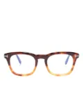 TOM FORD Eyewear gradient-effect tortoiseshell glasses - Brown