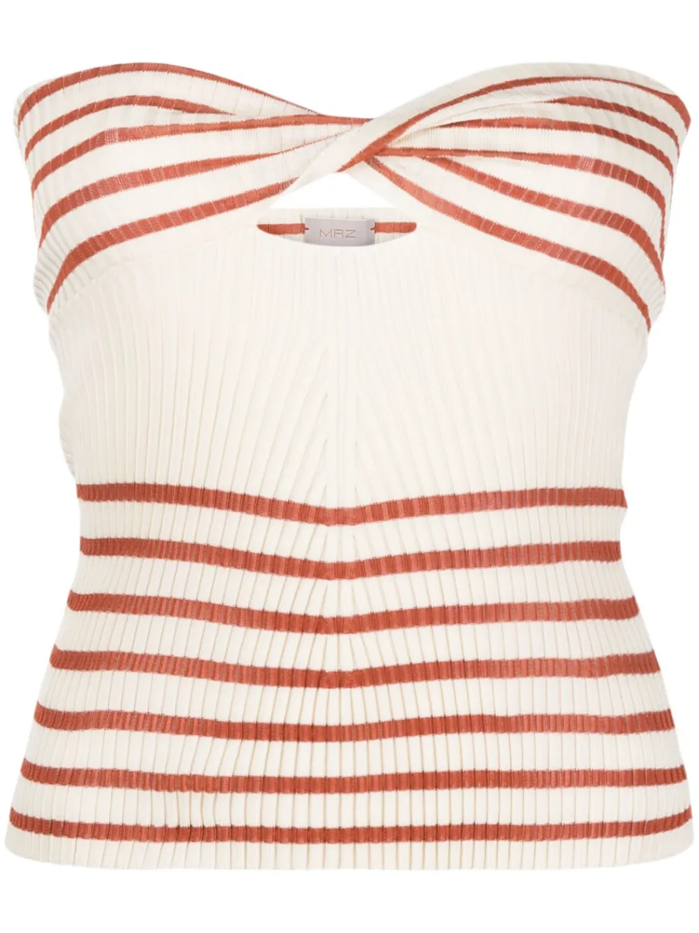 MRZ Bretone strapless knitted top