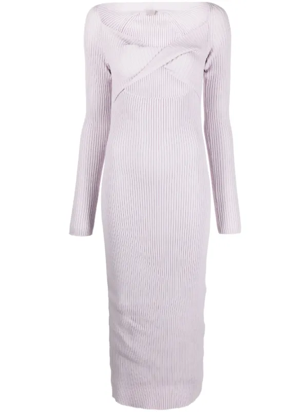 white christmas dresses Rihoas Linen Blend Cut Out Midi Dress main image 0