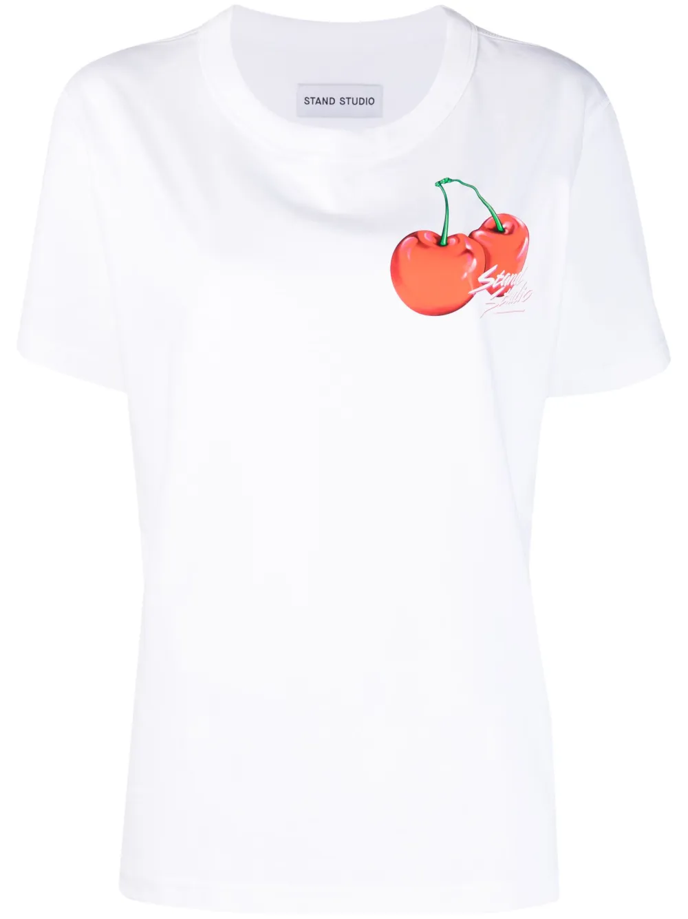 Stand Studio Logo-print Organic Cotton T-shirt In Weiss