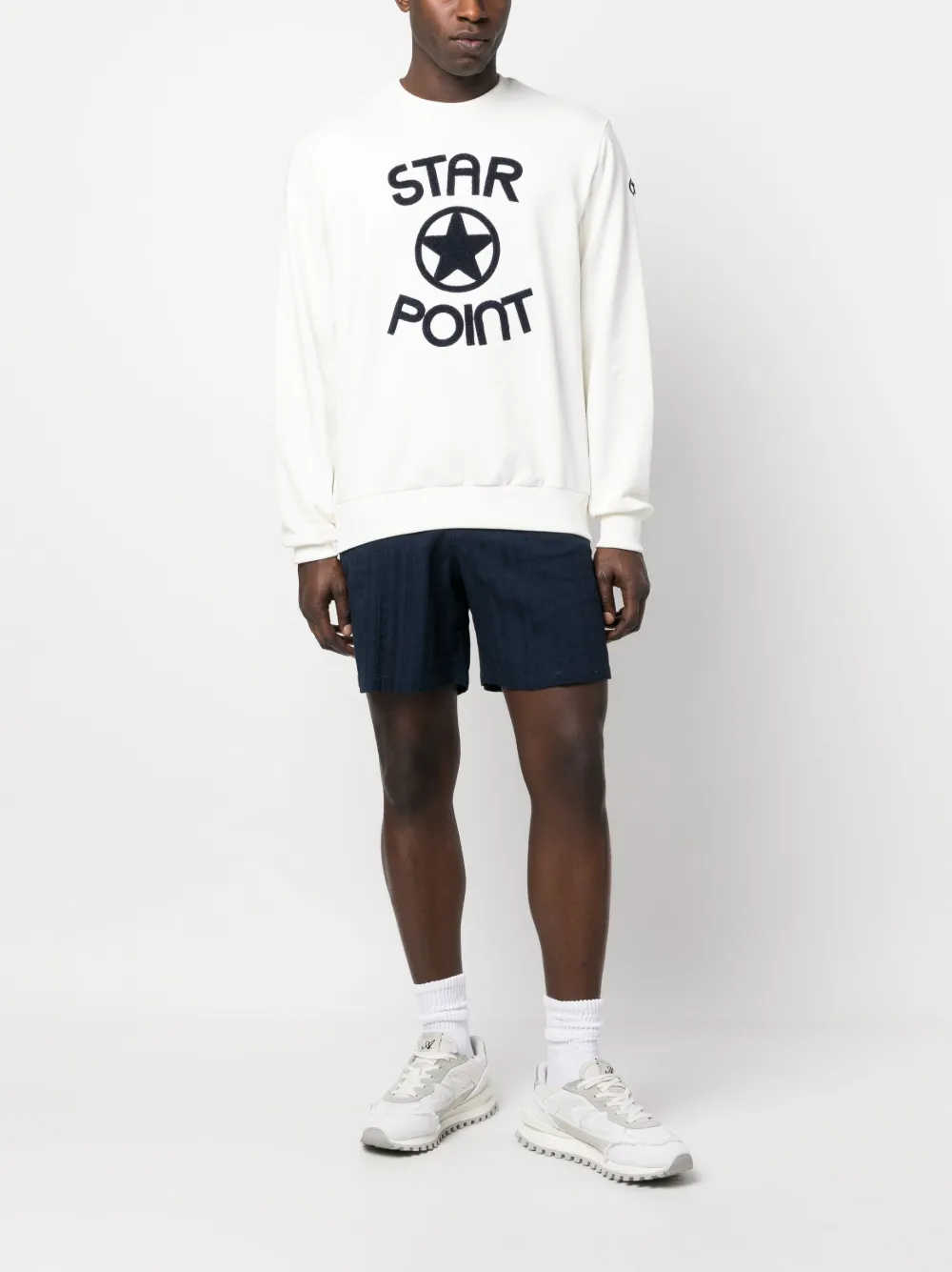 Star Point logo-detail cotton jumper | Jumpers | Image 2